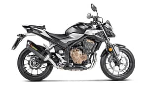 Akrapovic Exhaust Carbon Black Slip-on (Road Legal) Honda CB 500 X 2016-2022-S-H5SO4-HRC-1