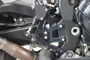 MG Biketec Rearset Kit Black Fixed Footpegs SUZUKI GSX-R1000 2017 – 2022