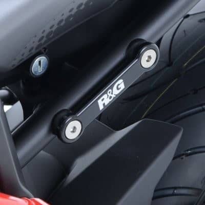 R&G Rear Foot Rest Blanking Plate Silver Yamaha MT-07 (FZ-07) 2014 - 2022-BLP0032SI