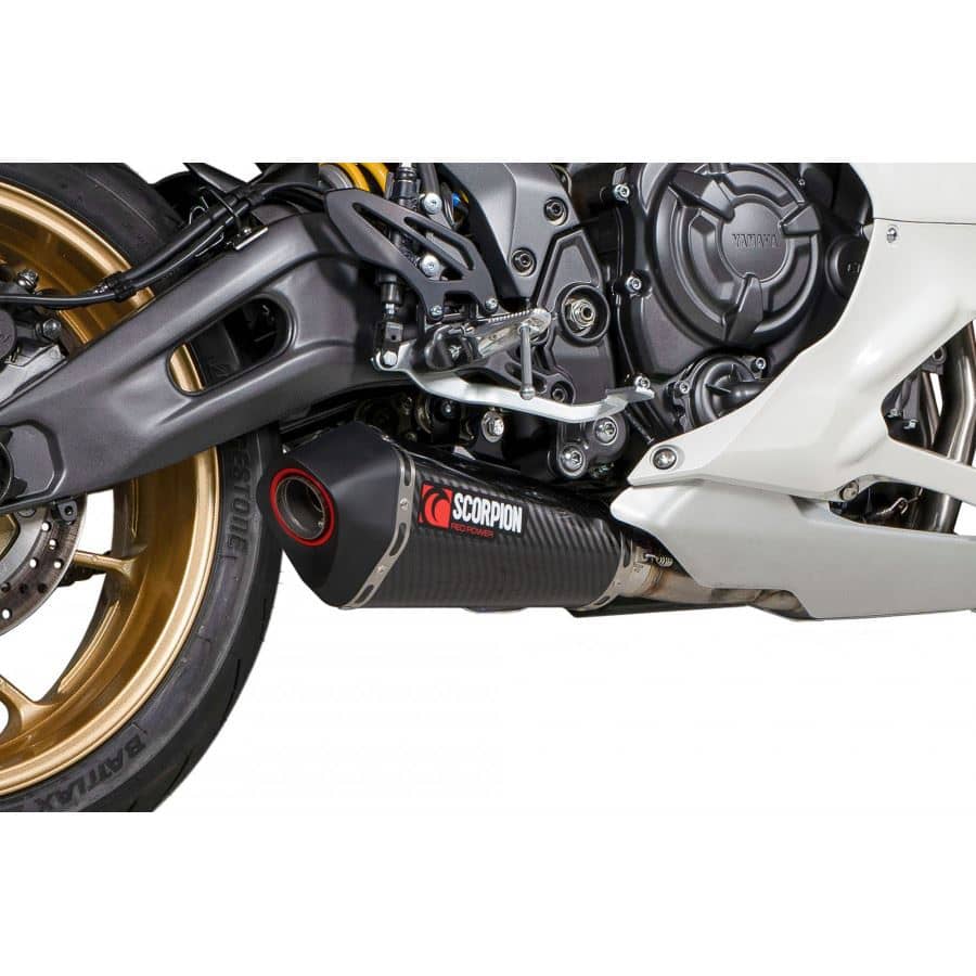 Scorpion Exhaust Serket Taper Carbon Fibre Full System Yamaha YZF R7 21 ...