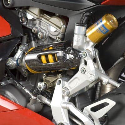 R&G Carbon Fibre Shock Absorber Cover Ducati Panigale V2 2020 – 2023