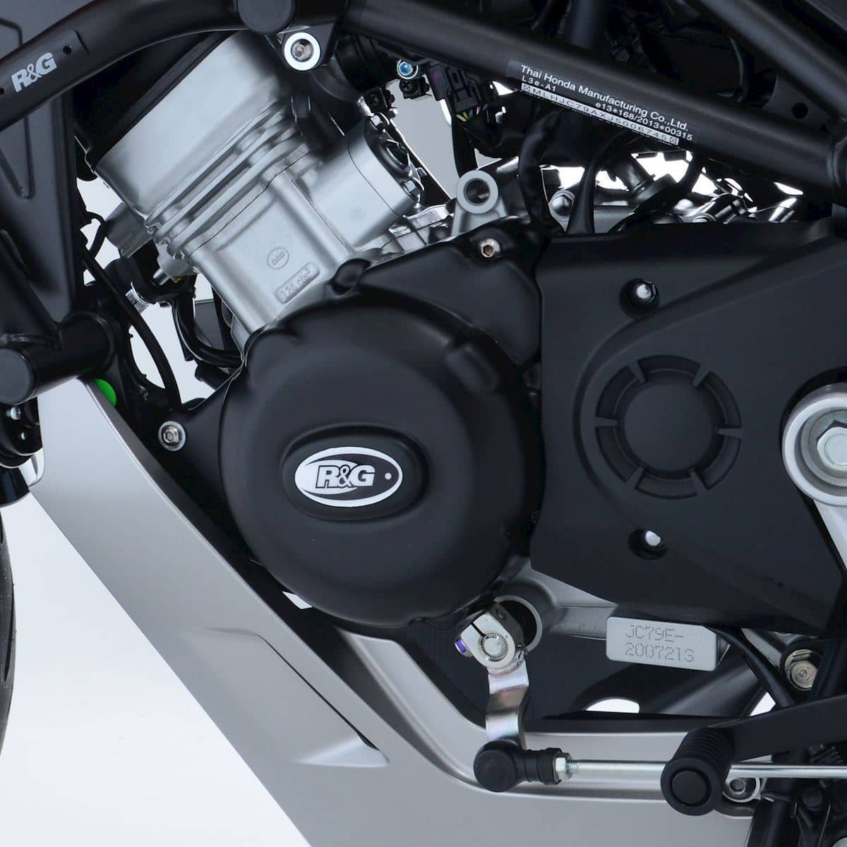 R&G Engine Case Covers Black (LHS) Honda CB125R 2018 – 2020