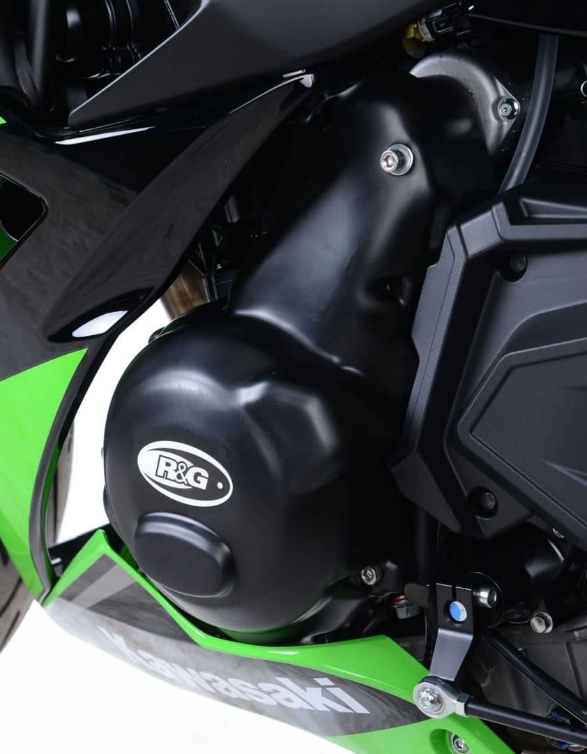 R&G Engine Case Covers Black (LHS) Kawasaki Z650 2017 - 2022-ECC0225BK-1