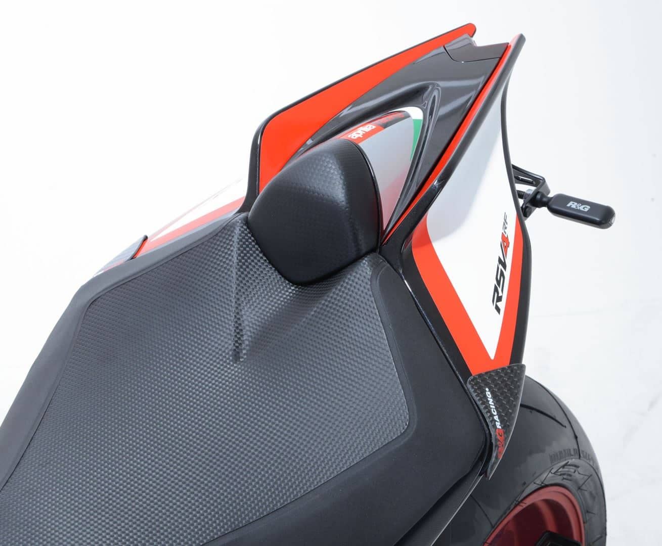 R&G Carbon Fibre Tail Sliders (Gloss finish) Aprilia RSV4 1100 Factory 2019-2020-TLS0006CG