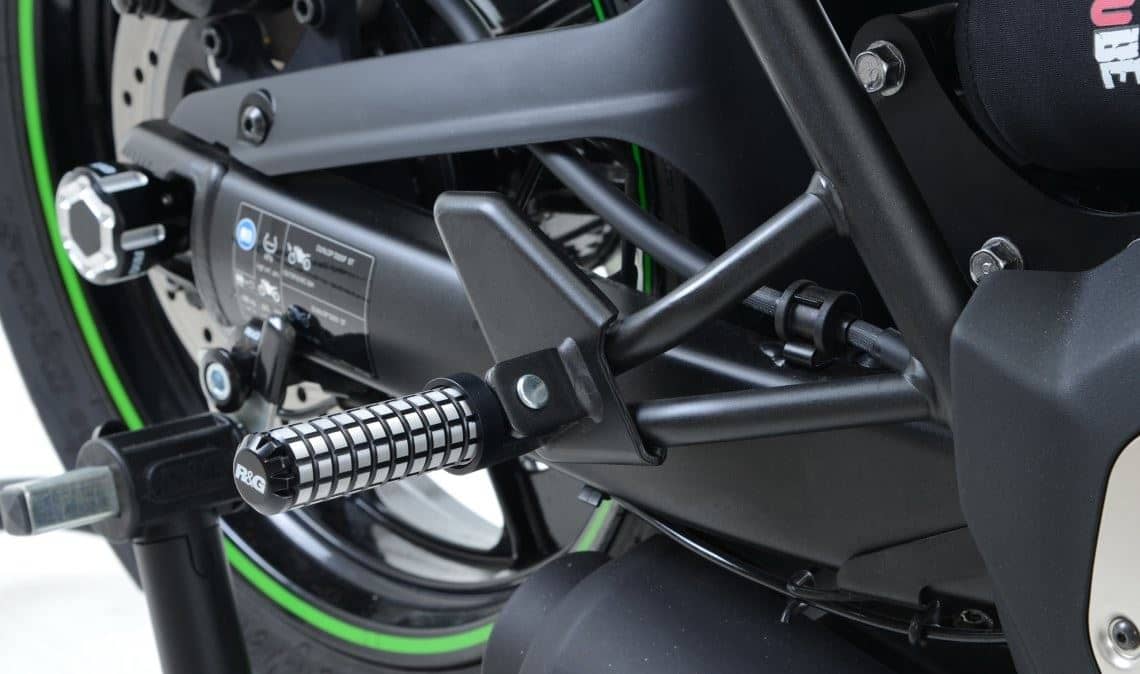 R&G Cruiser Accessories (Pillion Pegs) Black Kawasaki Vulcan S 2015 – 2021