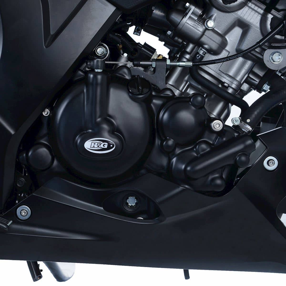 R&G Engine Case Covers Black (RHS) Suzuki GSX-S125 2017 - 2020-ECC0250BK-1