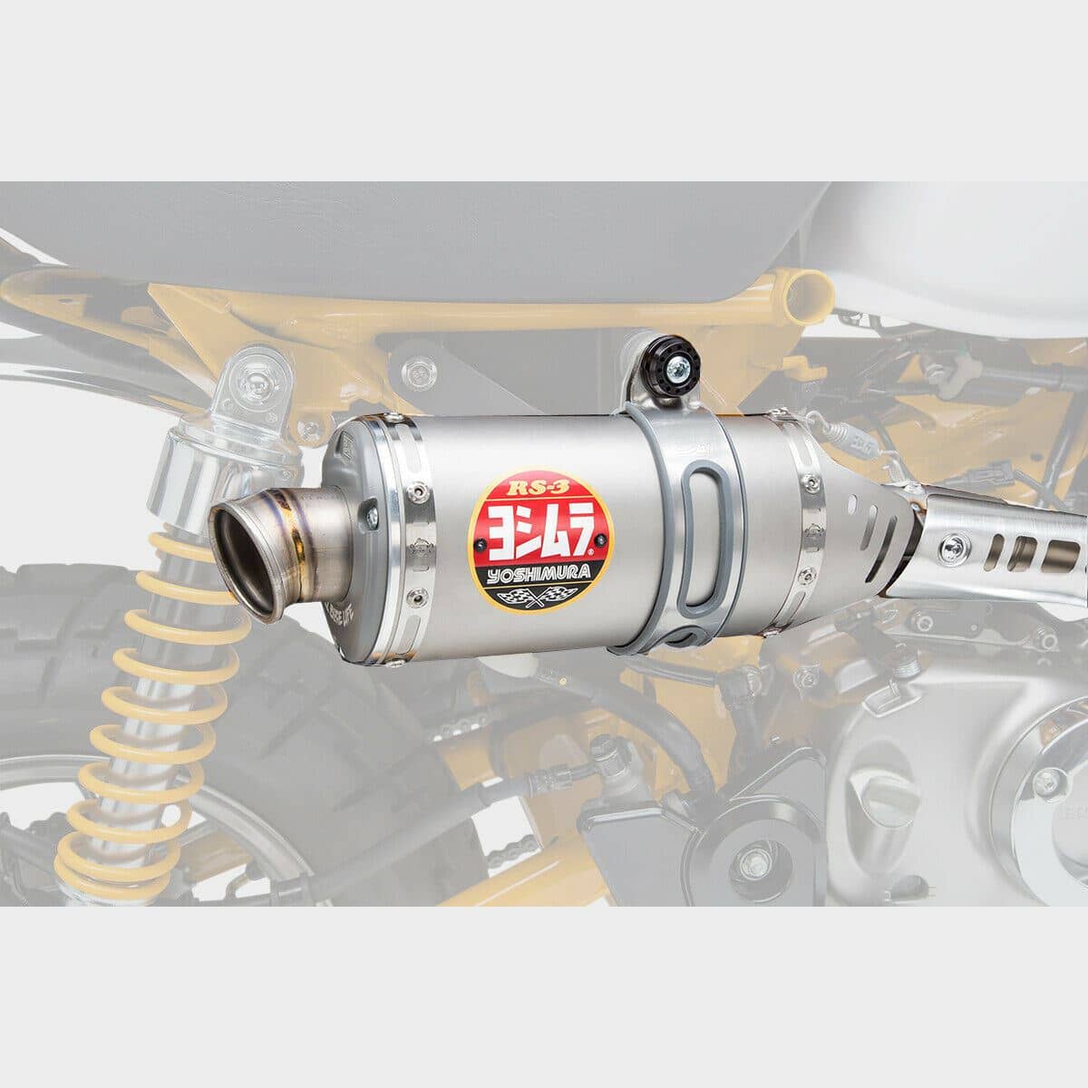 Yoshimura Exhaust Stainless Street RS-3 Slip On Honda Monkey 125 4-Speed 18-22-12130B5500