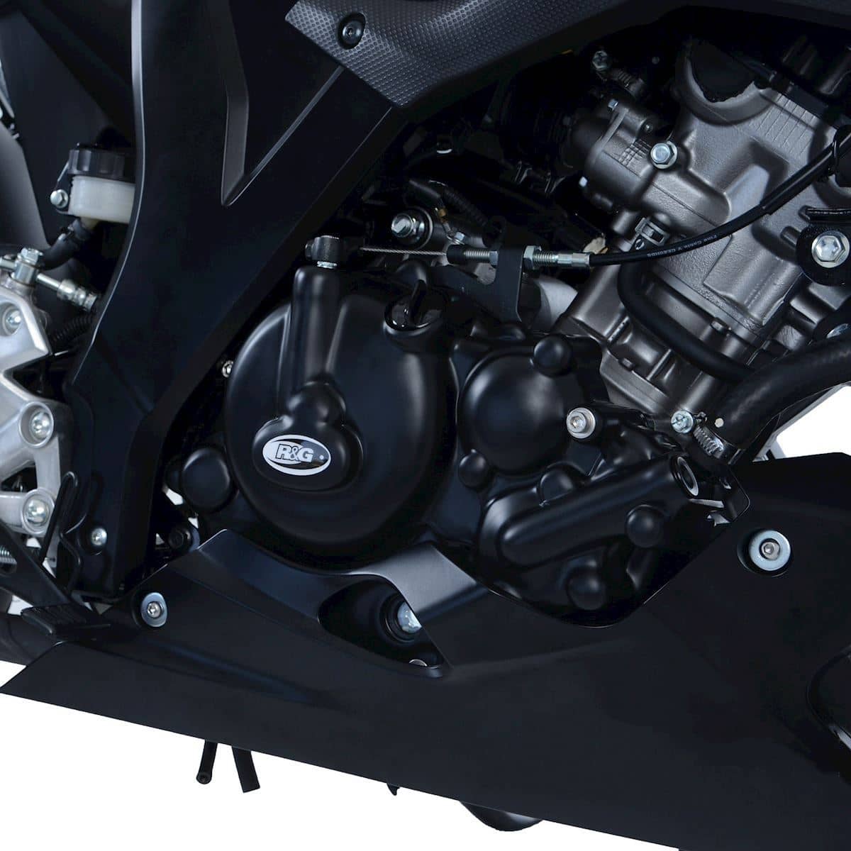 R&G Engine Case Covers Black (RHS) Suzuki GSX-S125 2017 – 2020