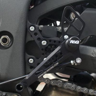 R&G Adjustable Rearsets (Road) Kawasaki ZX10-R 2011 to 2015-RSET07BK