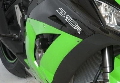 R&G Crash Protectors Black - Aero Style (RACE KIT) Kawasaki ZX10-R 2011 - 2022-CP0335BL