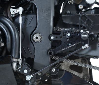 R&G Adjustable Rearsets (Road-Race) for Honda CBR600RR 2003 to 2016-RSET22BK