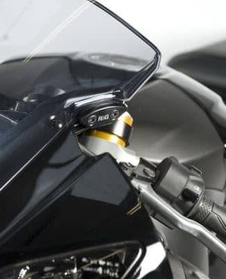 R&G Mirror Blanking Plates Black Yamaha YZF-R6 2006 – 2016