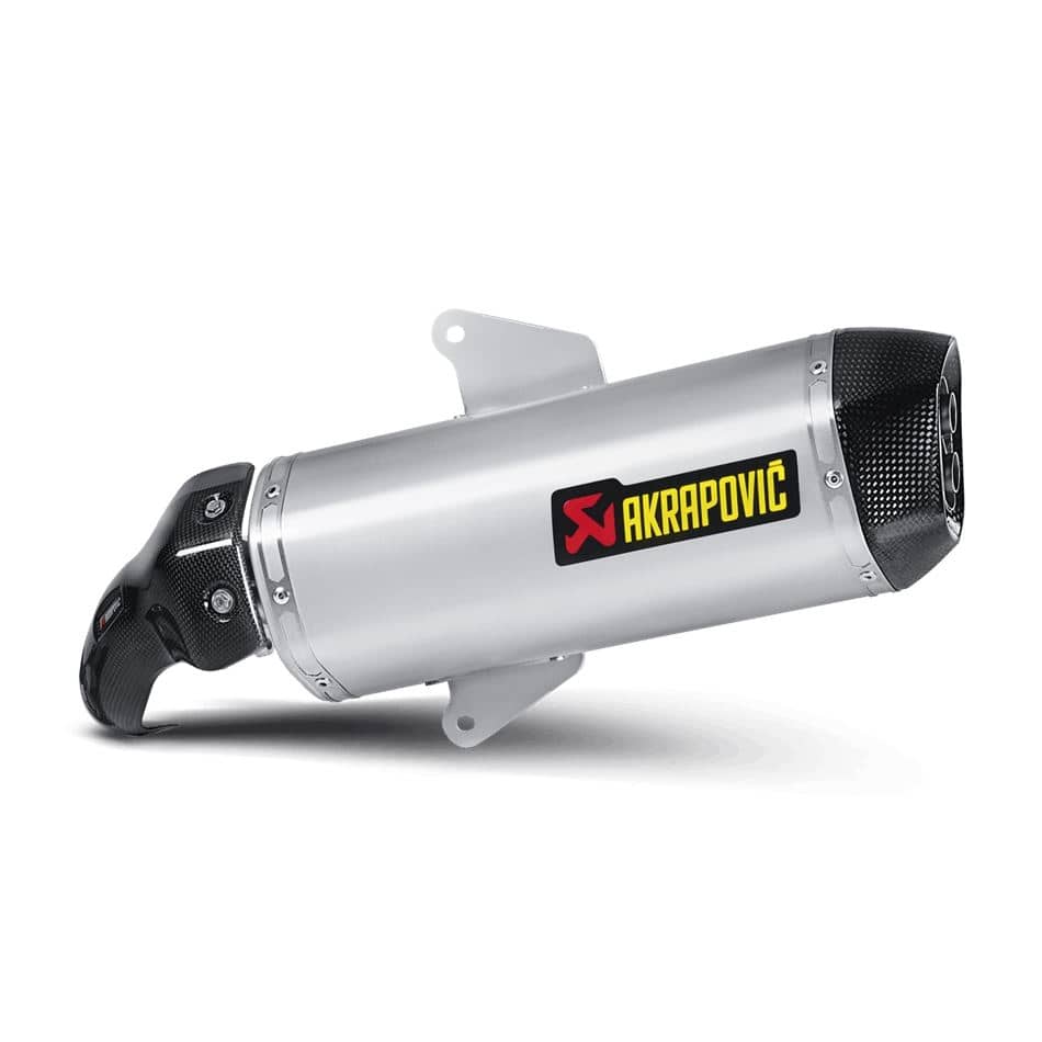 Akrapovic Exhaust Titanium Slip-On (Road Legal) Aprilia SRV 850 2012-2016