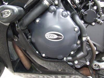 R&G Engine Case Cover (2pc) (RHS + LHS) Honda CBR1000RR Fireblade 2004 to 2007-KEC0013BK