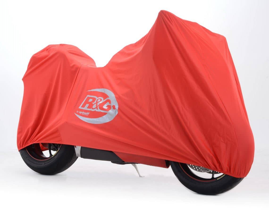 R&G Dust Cover RED & Zip bag Tailored Ducati Panigale 1199 2012 to 2015-DC0001SPIN