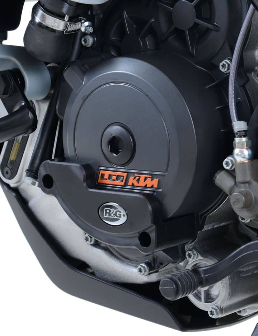 R&G Engine Case Covers Black (LHS) KTM 1090 Adventure 2017 - 2019-ECS0033BK-1