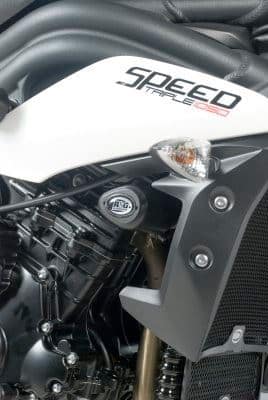 R&G Crash Protectors Black - Aero (Front-engine) Triumph Speed Triple 2011-2015-CP0273BL