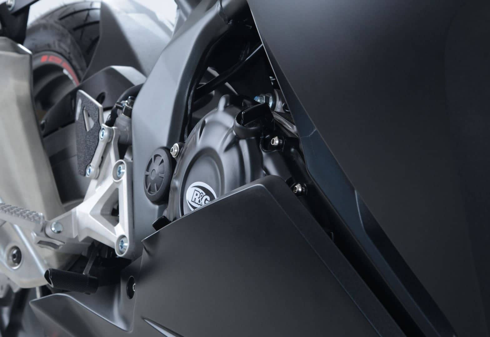 R&G Engine Case Covers Black (RHS) Honda CBR250RR 2017 - 2020-ECC0238BK