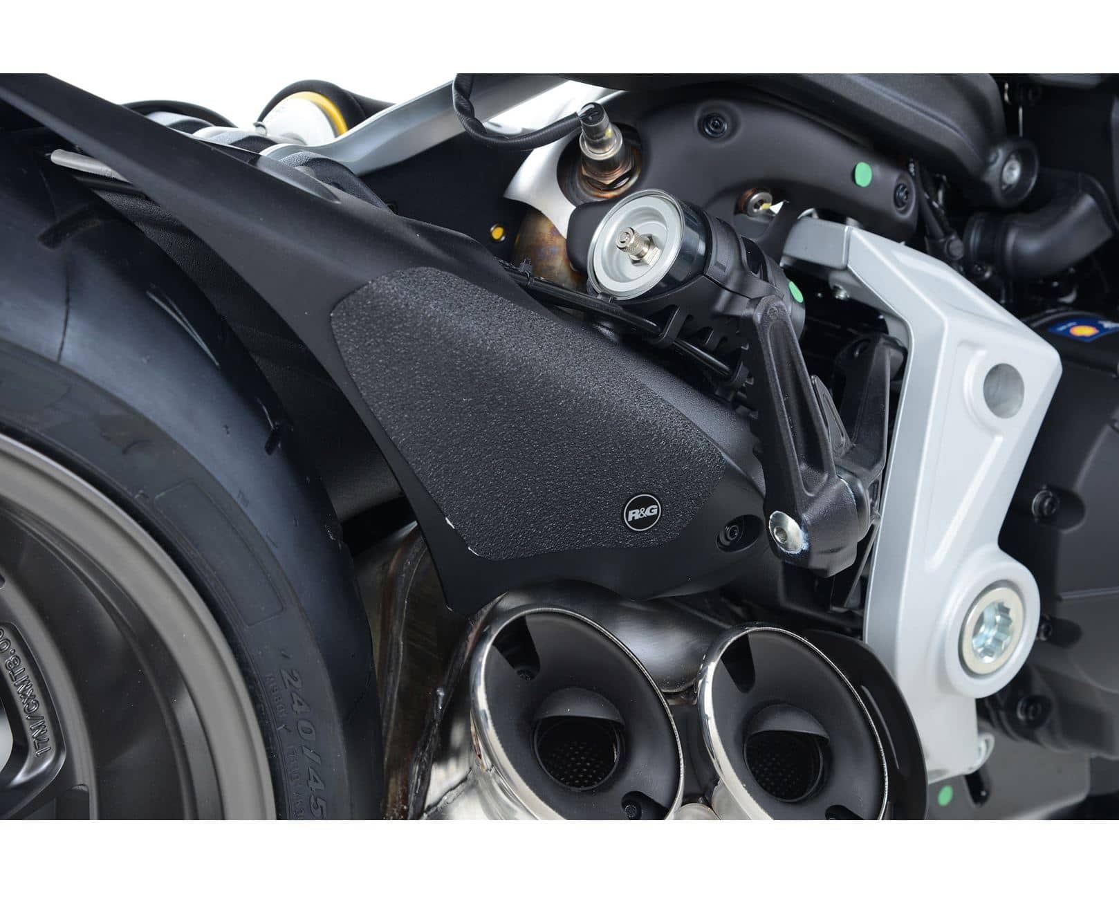 R&G Boot Guard Kit Black (4-Piece) Ducati XDiavel S 2016 – 2023