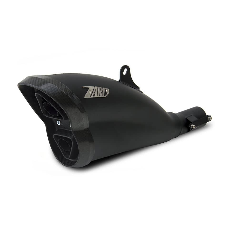 Zard Exhaust Black Stainless Steel Slip-On Ducati Diavel 1200 2011-2019