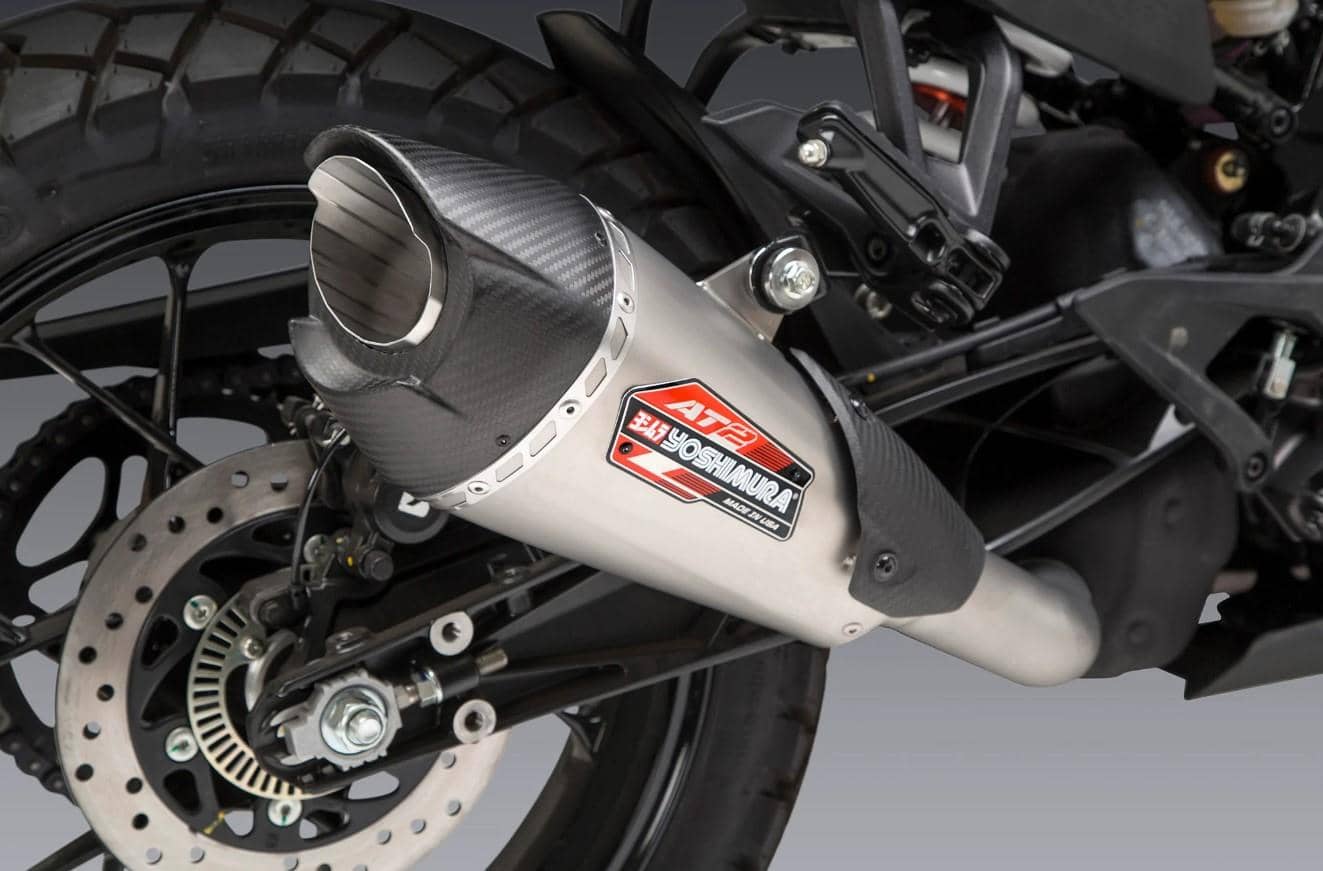 Ktm 390 on sale adventure exhaust