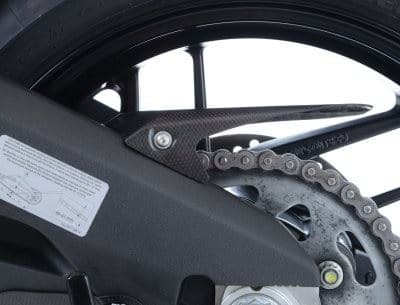 R&G Chain Guard in Carbon Fibre (Gloss finish) Ducati 899 Panigale 2013 - 2015-CG0006CG