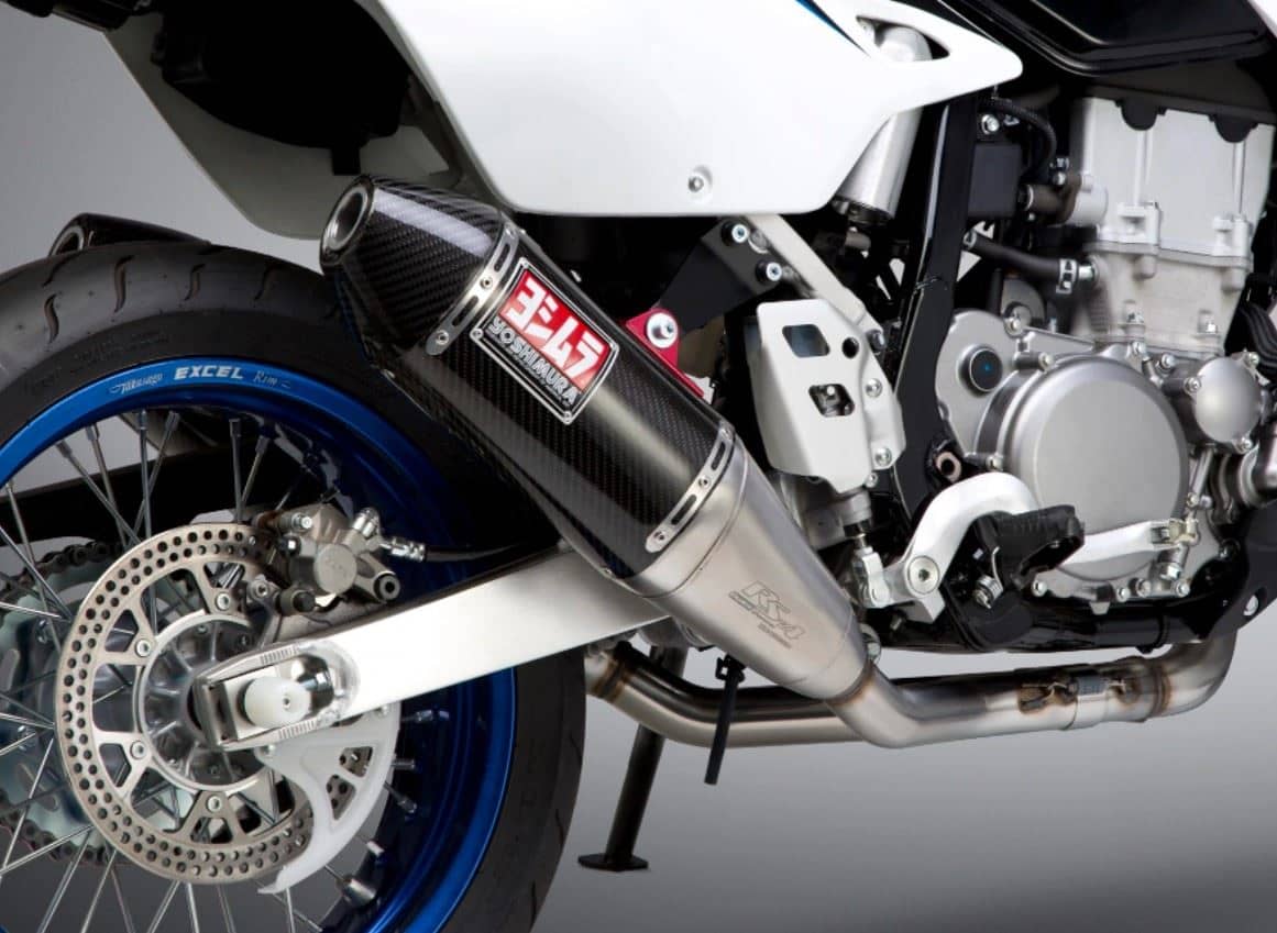 Yoshimura Exhaust Carbon RS-4 Twin Silencer System DRZ400 SM 2000 - 2022-116600D220-1