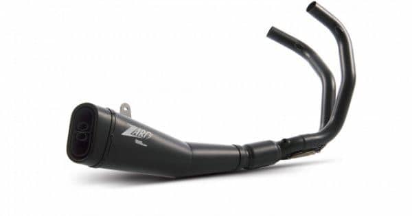 Zard Exhaust 2-1 Stnls Fll Stm Blk Coated with Carbon End Cap Yamaha XSR700 2022