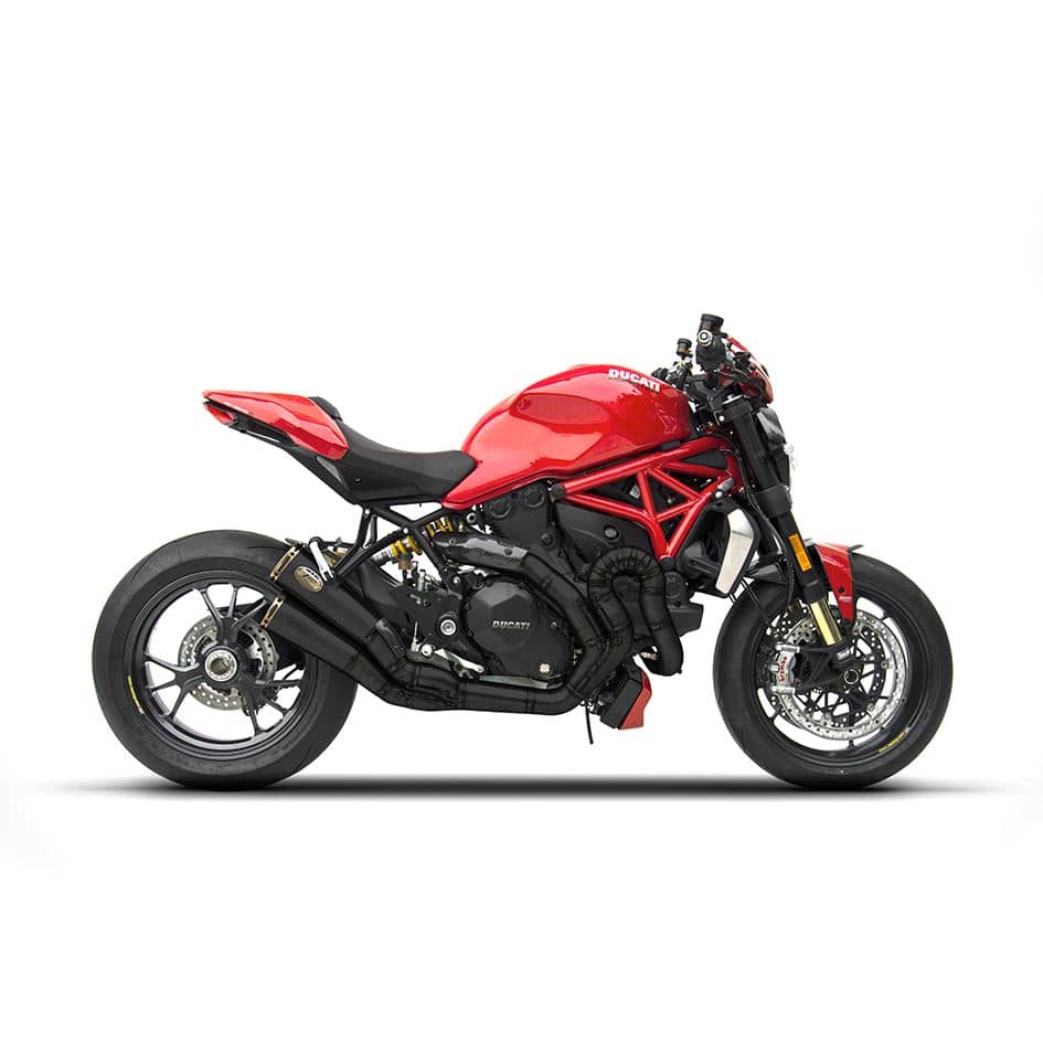 Zard Exhaust Stainless Full System Black Coated Ducati Monster 1200 2014-2016