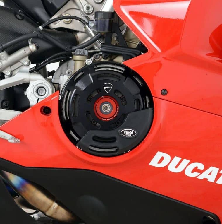 R&G Engine Case Sliders Black (RHS Dry Clutch) Ducati Panigale V4 2020 – 2023