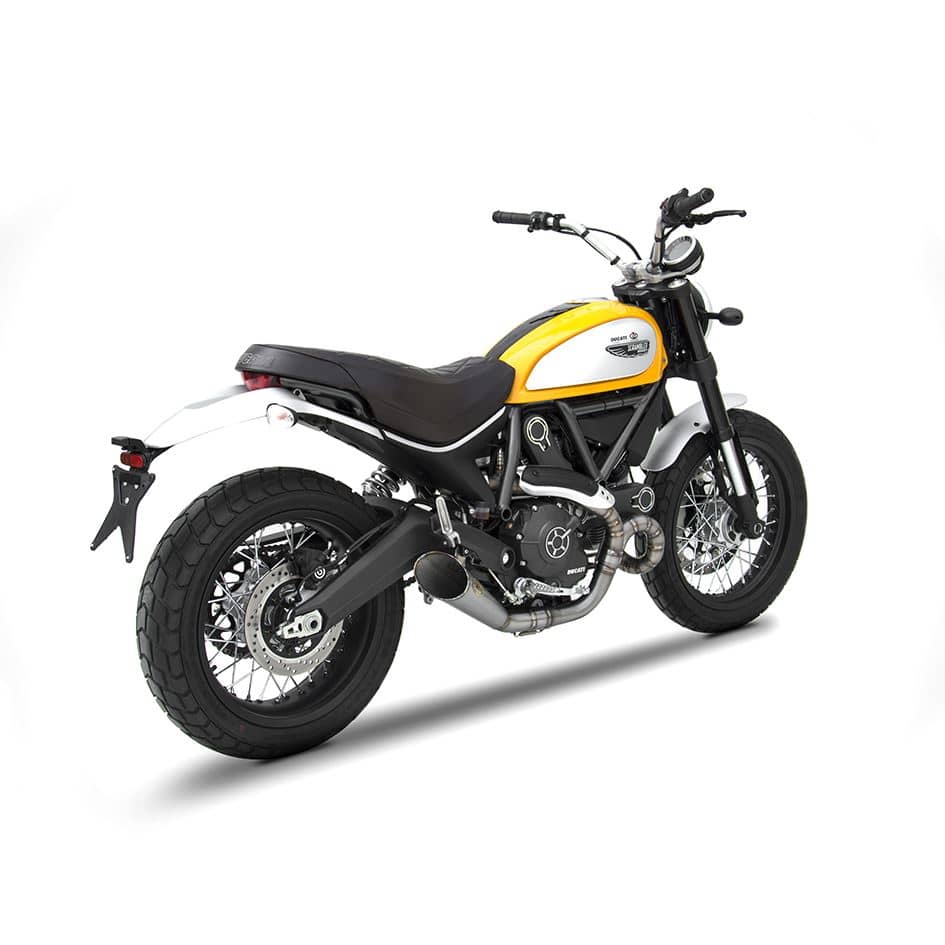 Zard Exhaust Titanium Full System Ducati Scrambler Icon (800cc) 2-1 2015-2021-ZD785TKR-SW-3