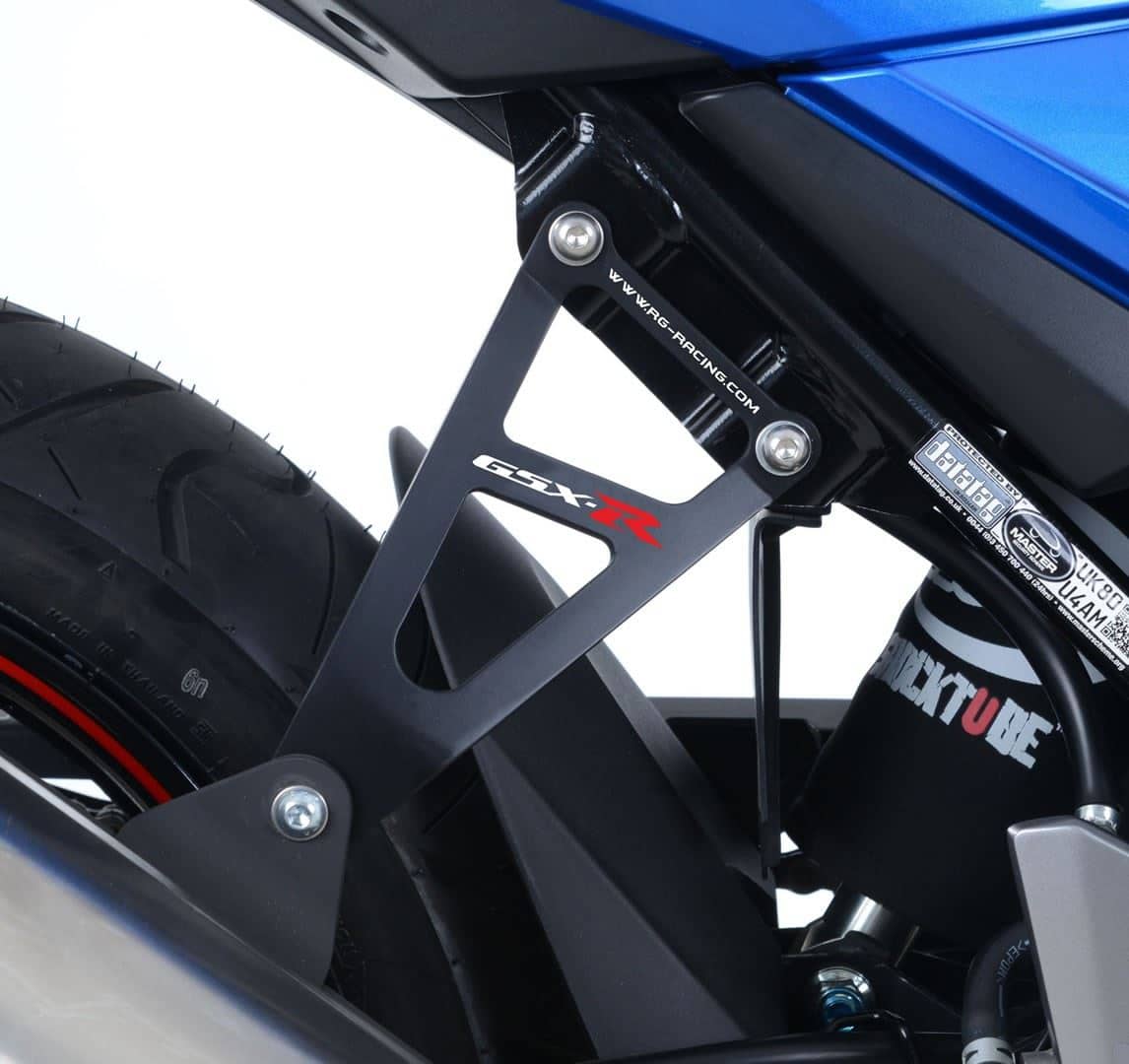 R&G Exhaust Hanger & Footrest Blanking Plate Kit Black Suzuki GSX 250R 2017-2020