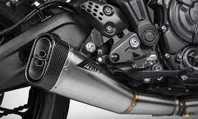 Zard Exhaust Stainless Full System with Carbon End Cap Yamaha MT-07 2021-2022