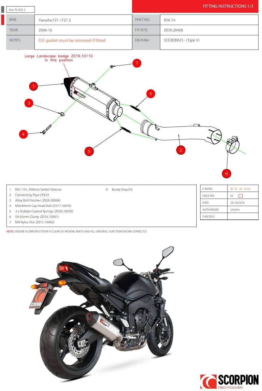 fz1 exhaust