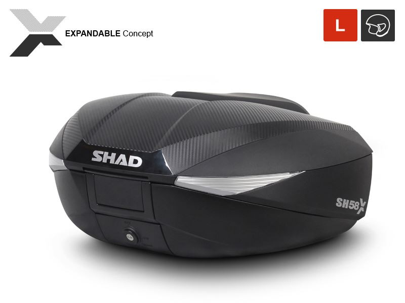 Shad 58L Exp TopBox Cbn and Fitting Kit Honda NC750 X 2014-2015-H0NT74ST-5D0B58206