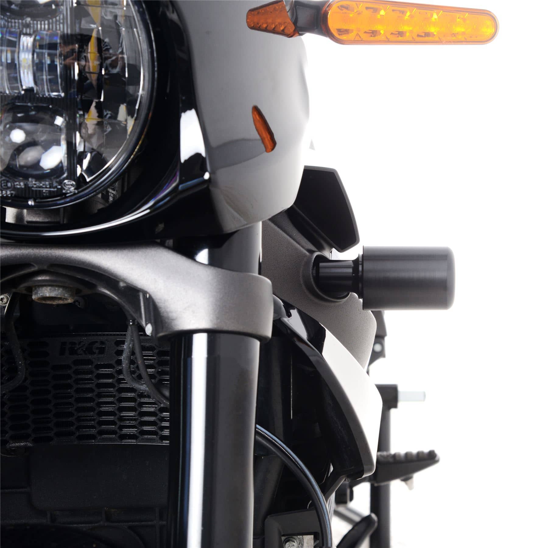 R&G Crash Protectors Black - Aero Style Harley-Davidson LiveWire ONE 2021 - 2023-CP0555BL-FL1