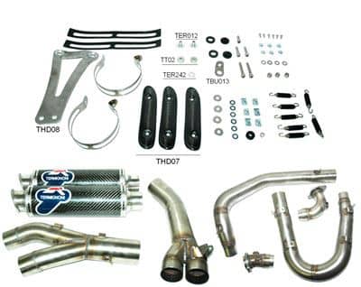 Termignoni Full System with Carbon Race Cans H-Davidson XR1200R 2008-2012-HD02094CR