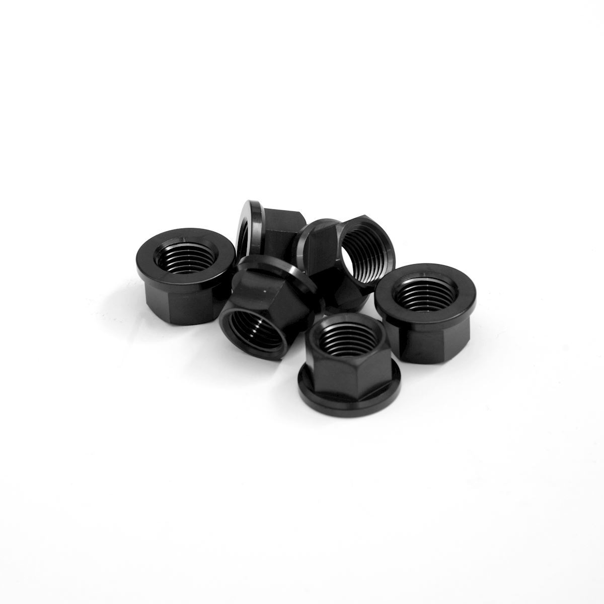 R&G Sprocket Nuts Titanium Black PVD M12X1.50 (6-piece set) Universal