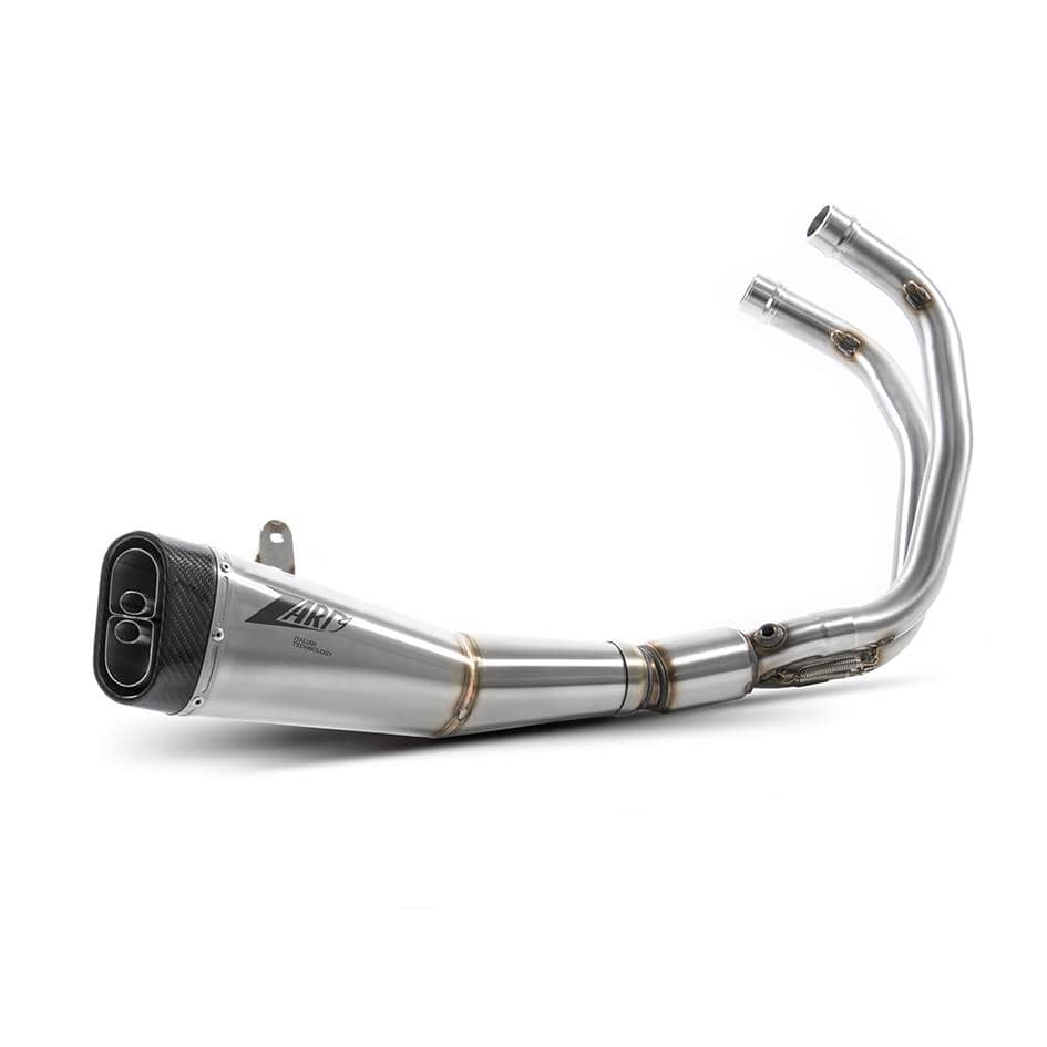 Zard Exhaust 2-1 Stainless Full System Carbon End Cap Yamaha MT-07 2014-2020