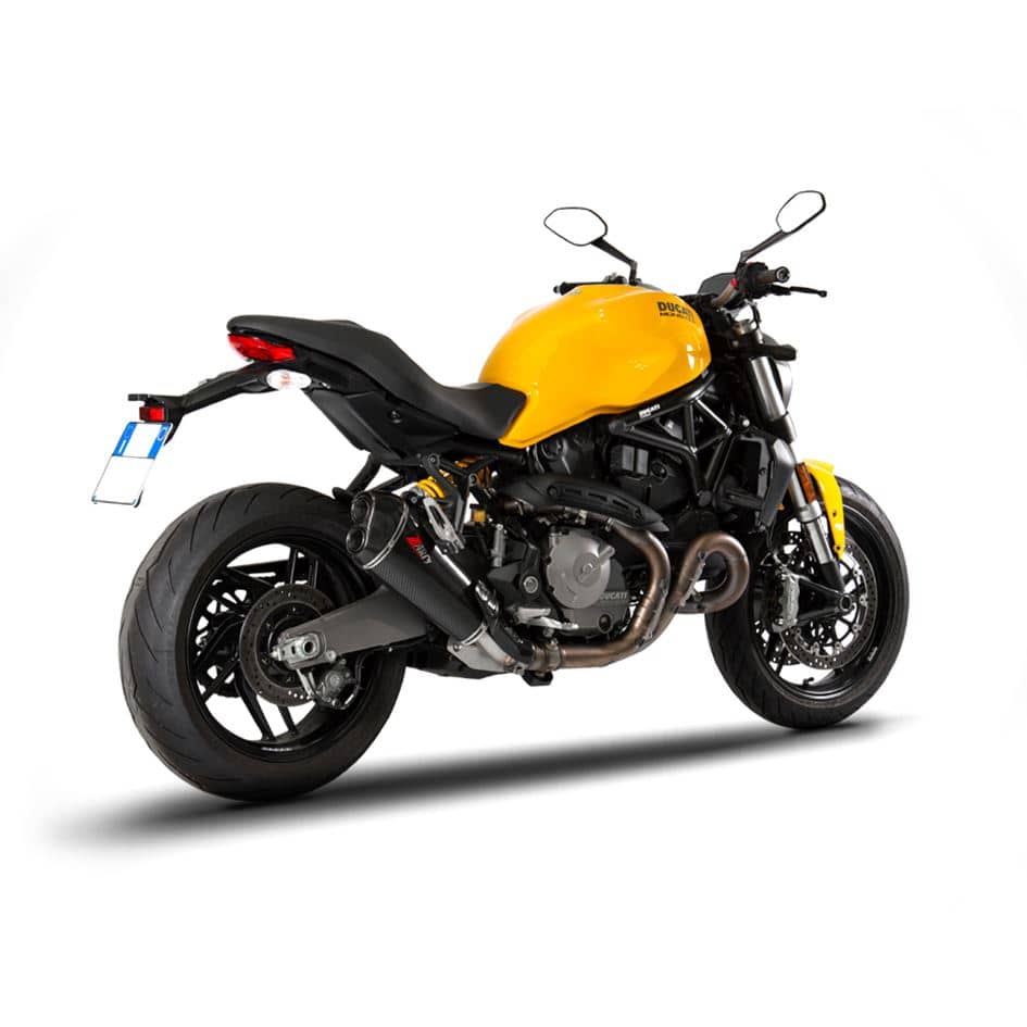 Zard Exhaust Carbon Slip-On Kit Ducati Monster 821 2018-2020
