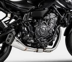 Zard Exhaust Black Stainless Full Sys with Carbon End Cap Yamaha MT-07 2021-2022