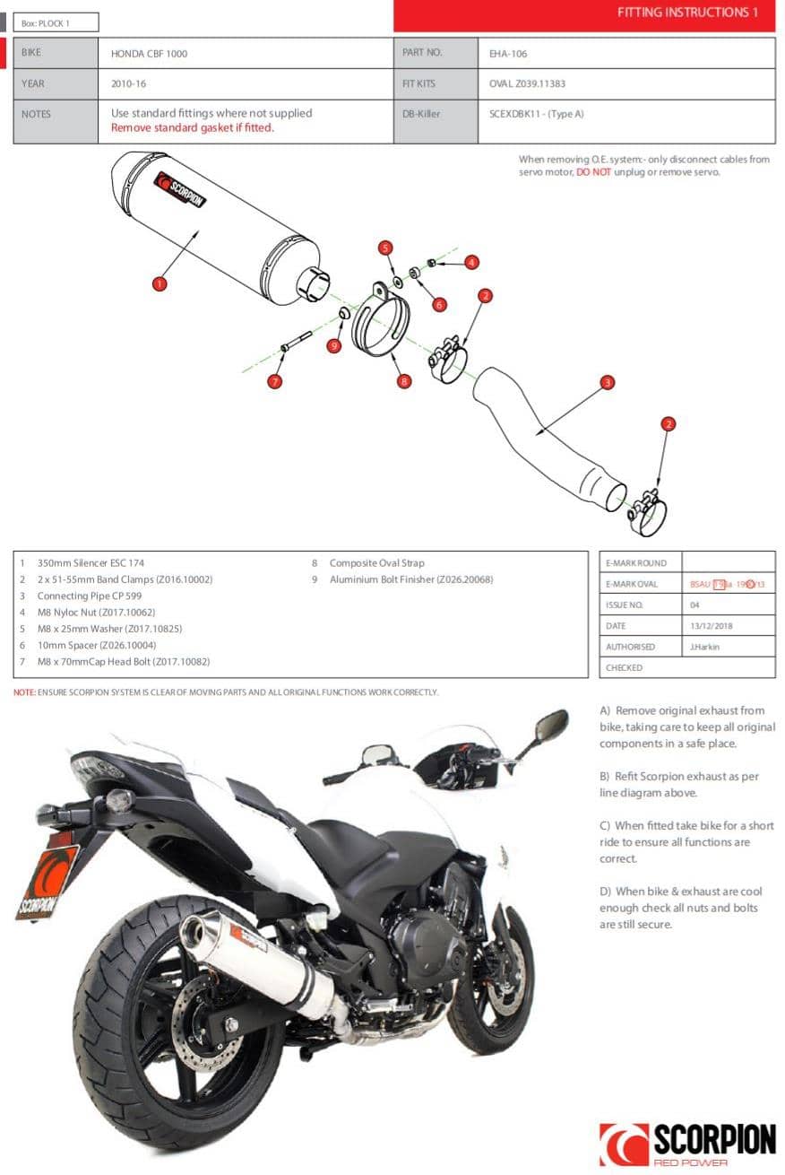 Honda cbf 125 2024 scorpion exhaust