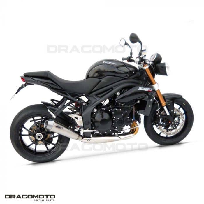Zard Exhaust Low Mount Conical Stainless Slip On Triumph Speed Triple 1050 11-15