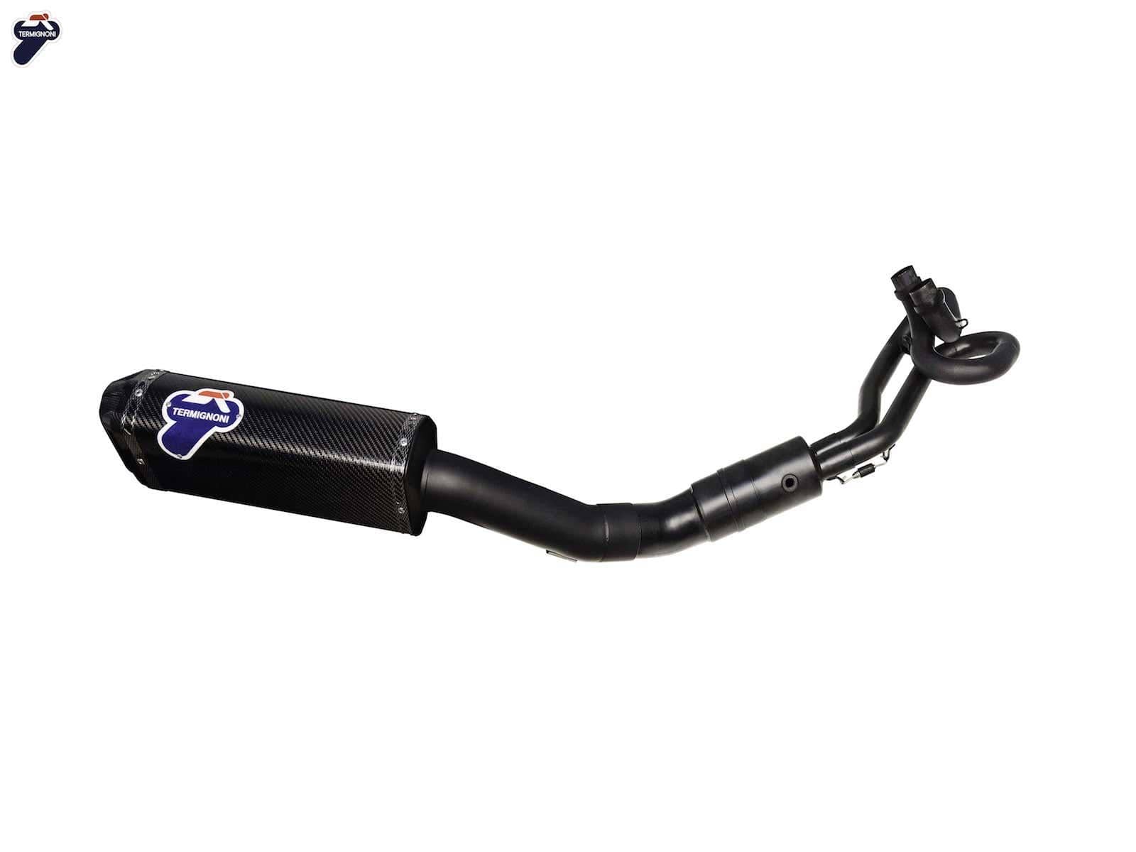 Termignoni Total Black Edition Exhaust System & Cat Yamaha T-Max 530 2017-2020