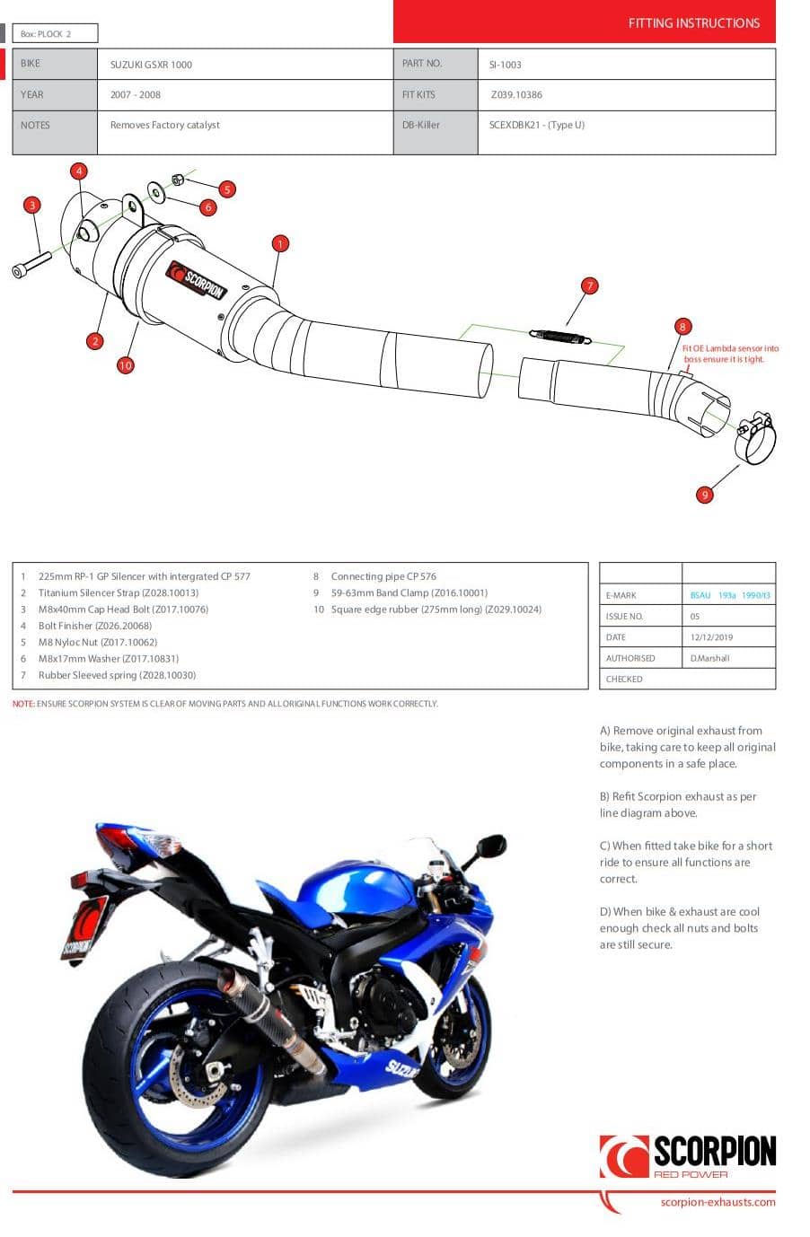 2007 gsxr 1000 exhaust