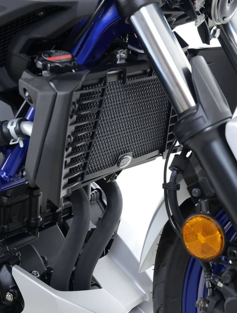 R&G Radiator Guards Black Yamaha YZF-R3 2015 - 2023-RAD0205BK-3