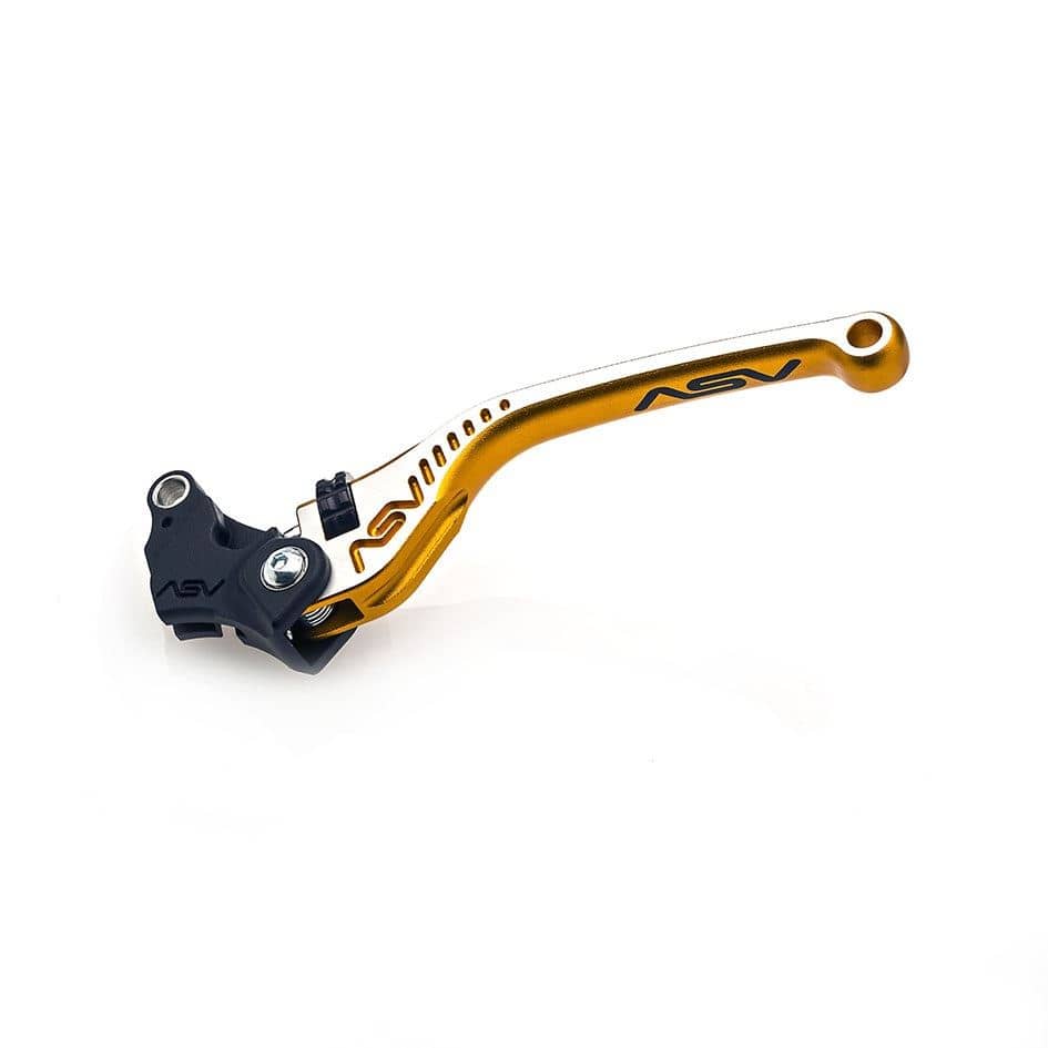 ASV C5 Clutch Lever Long Gold & Silver BMW S1000R Naked 2021 – 2023