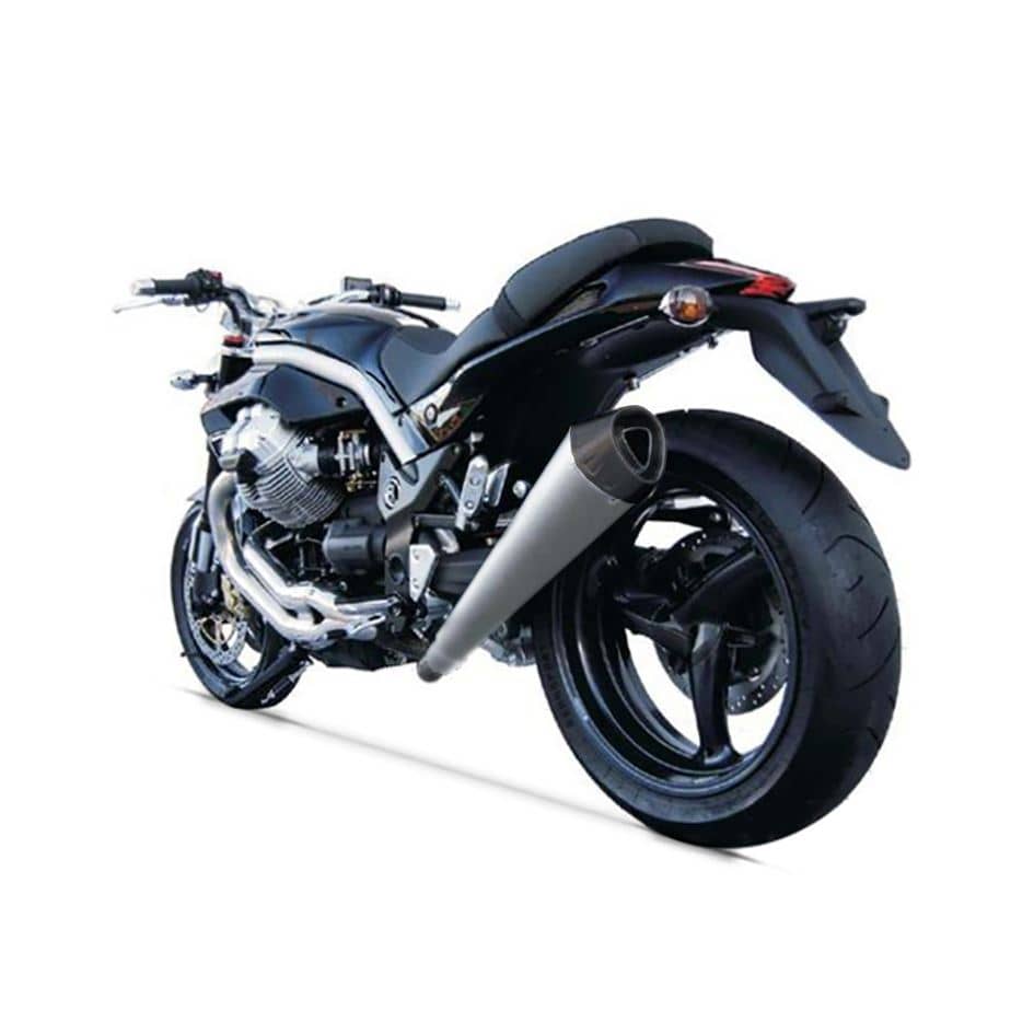 Zard Exhaust Stainless Slip-On with Carbon End Cap Moto Guzzi Griso 2005-2009