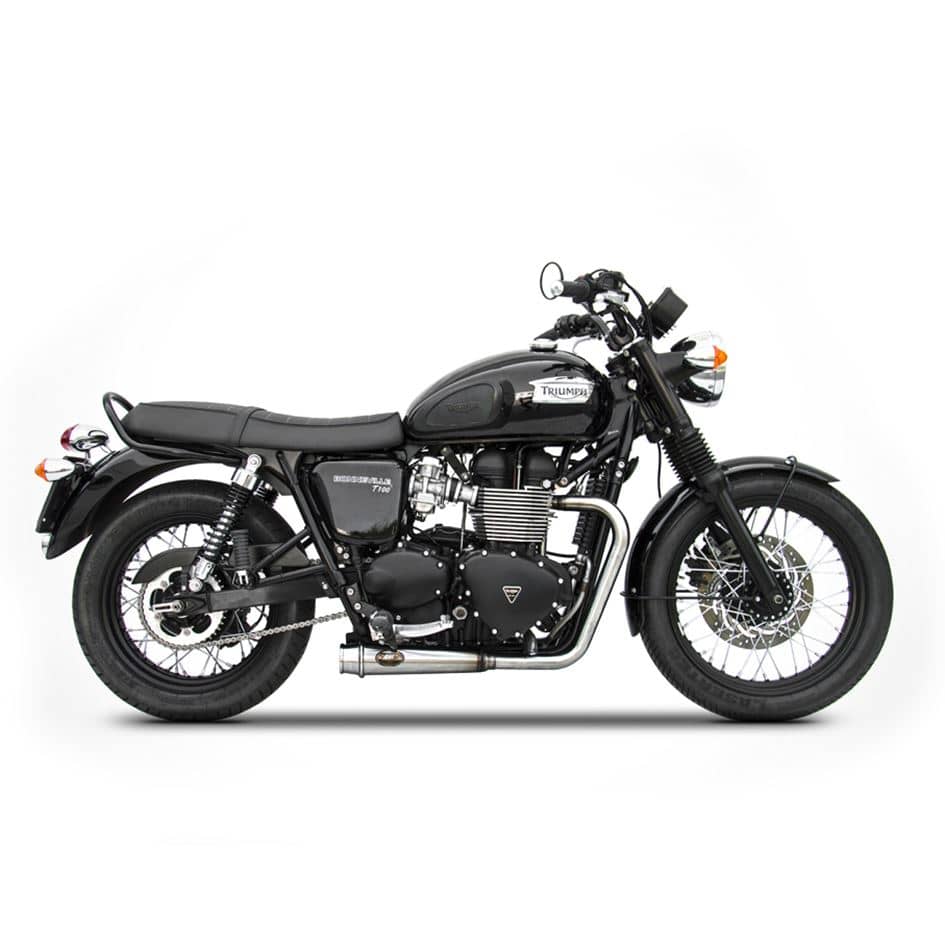 Zard Exhaust 2-2 Stainless Full System Polished Triumph Bonneville 2001-2005