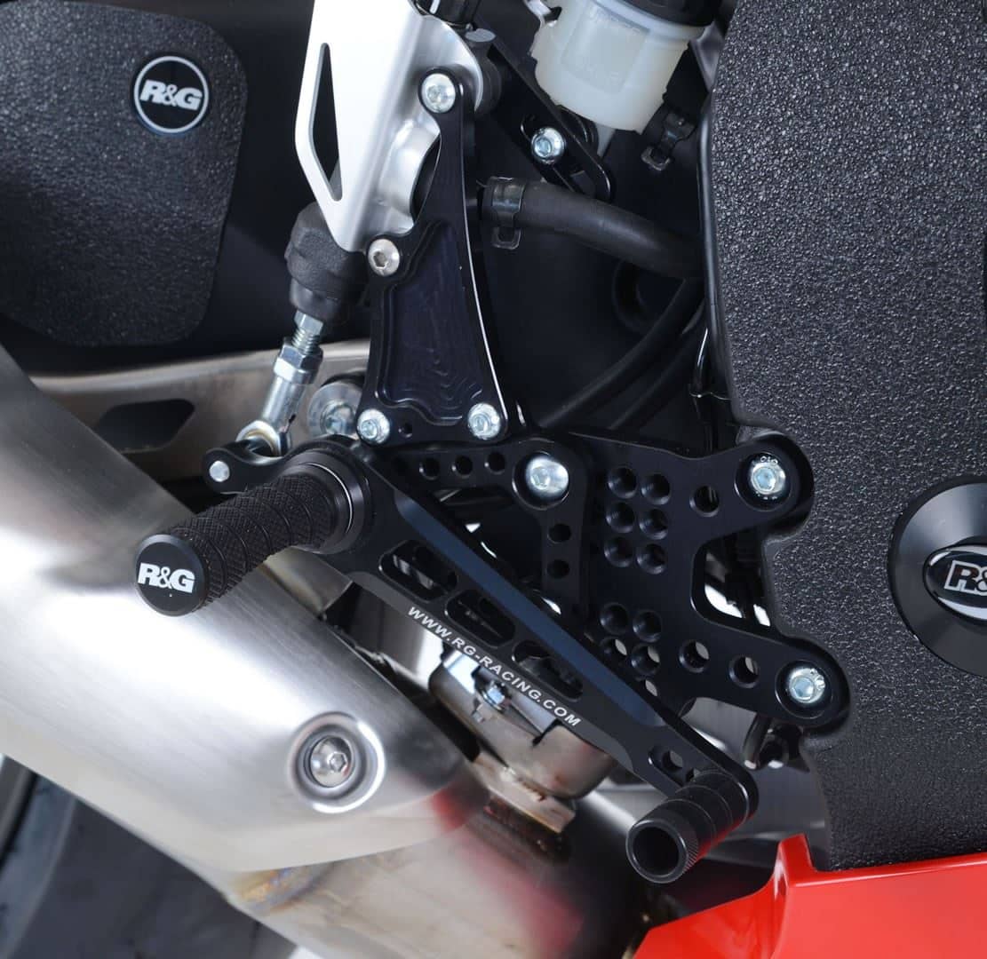 R&G Adjustable Rearsets (Road/Race) HONDA CBR1000RR Fireblade 2008 to 2016